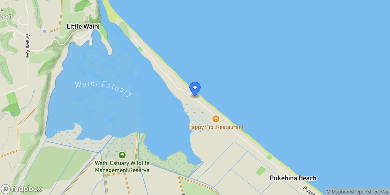 Map showing 553 Pukehina Parade, Pukehina 3189, New Zealand, Pukehina, Bay of Plenty, New Zealand.