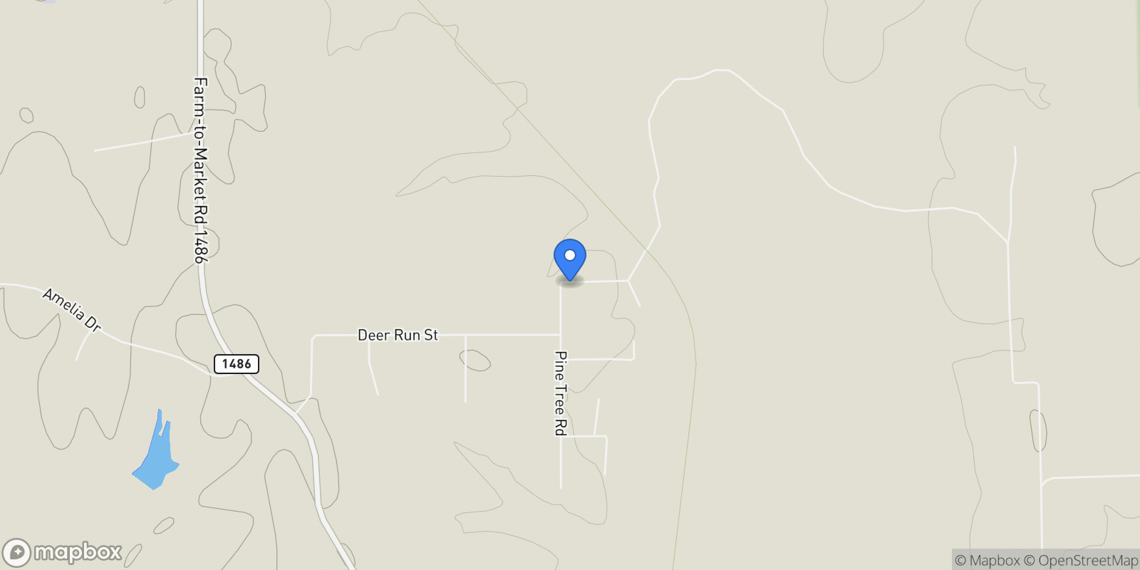 Map showing 27785 Log Cabin Road, Montgomery, Texas, United States.