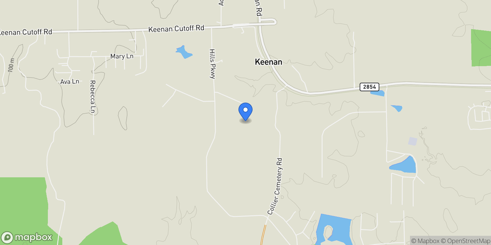 Map showing 18451 Hills Lake Ct, Montgomery, Texas, United States.