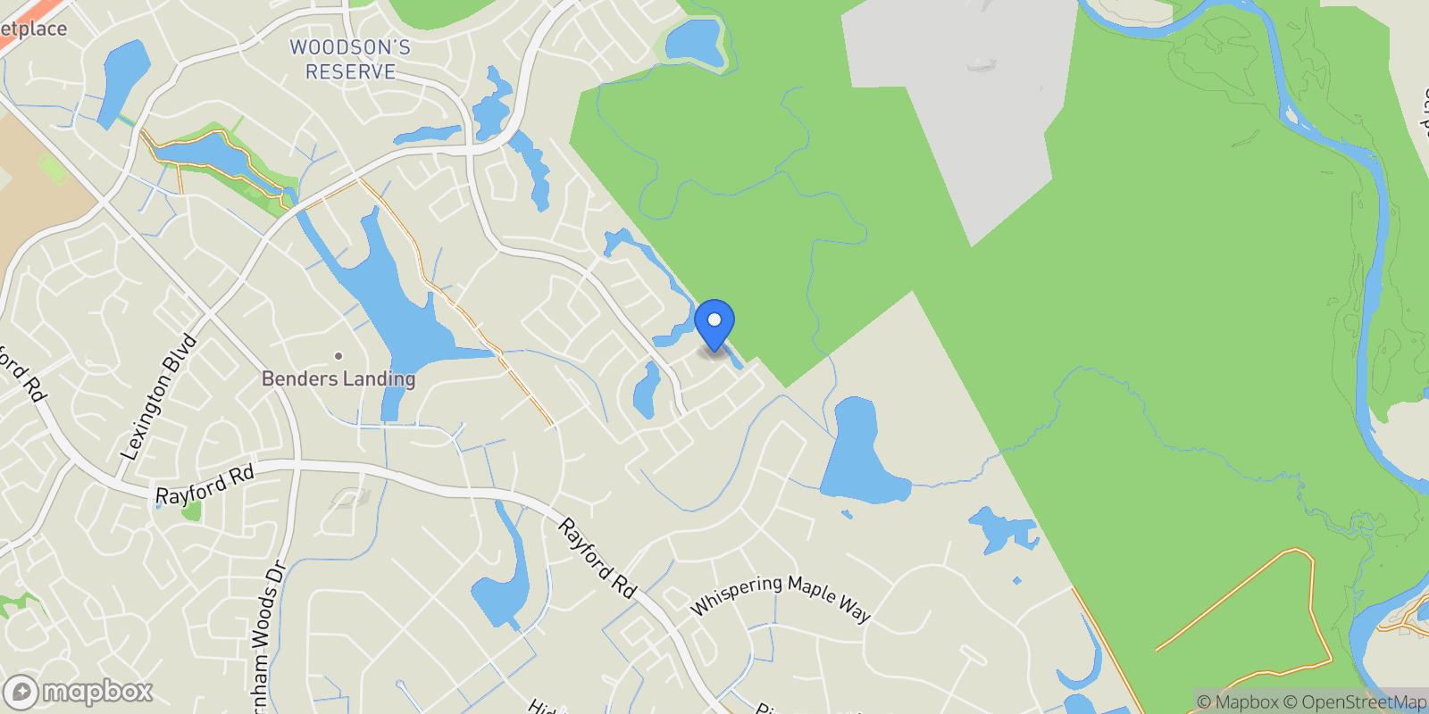 Map showing 5217 Liberty Cove Drive, Spring, Texas, United States.
