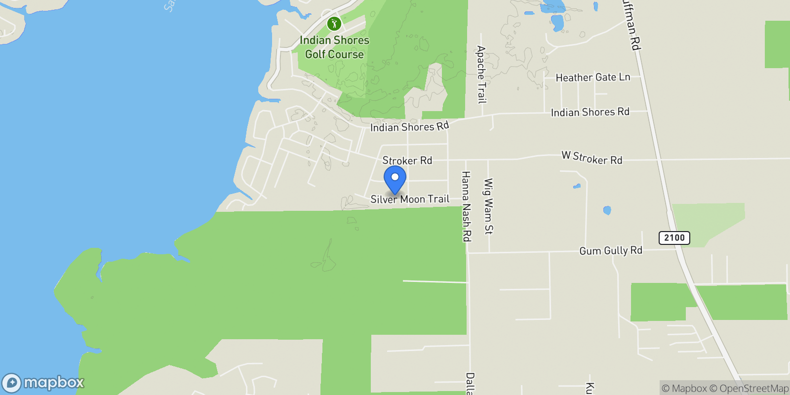 Map showing 1506 Silver Moon Trail, Crosby, Texas, United States.