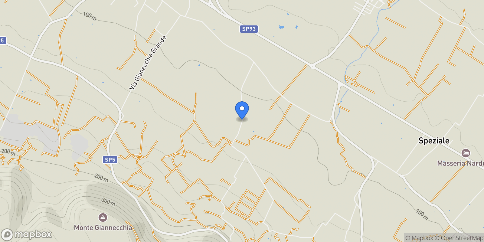 Map showing Contrada Monte Pizzuto, Fasano BR, Italy, Apulia, Italy.