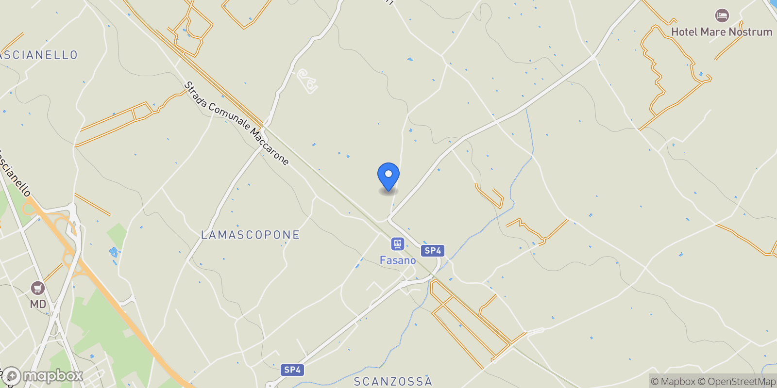 Map showing Contrada Coccaro, 72015 Fasano BR, Italy, Apulia, Italy.
