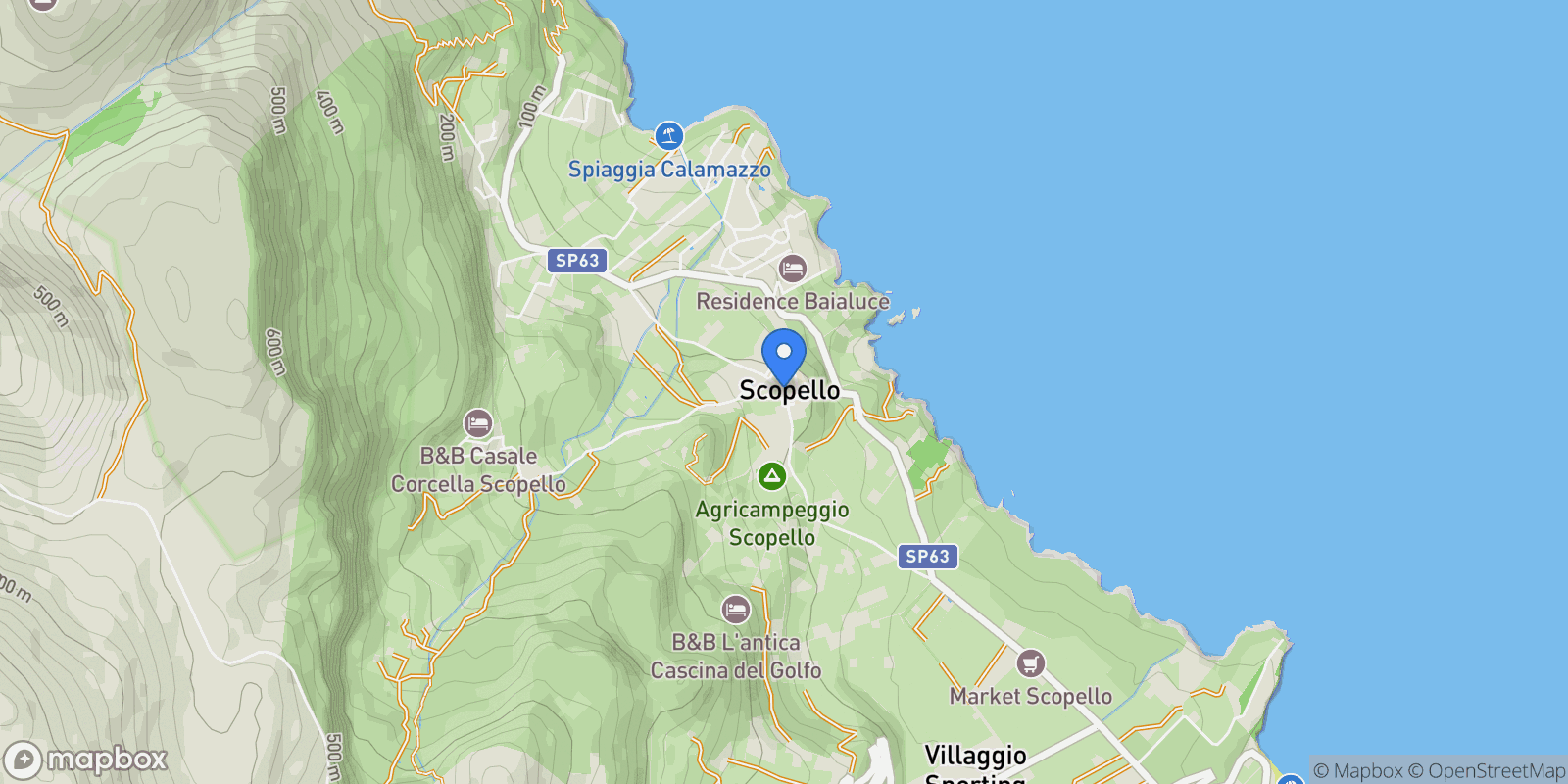 Map showing Sicily, Scopello, Trapani, Sicily, Italy.
