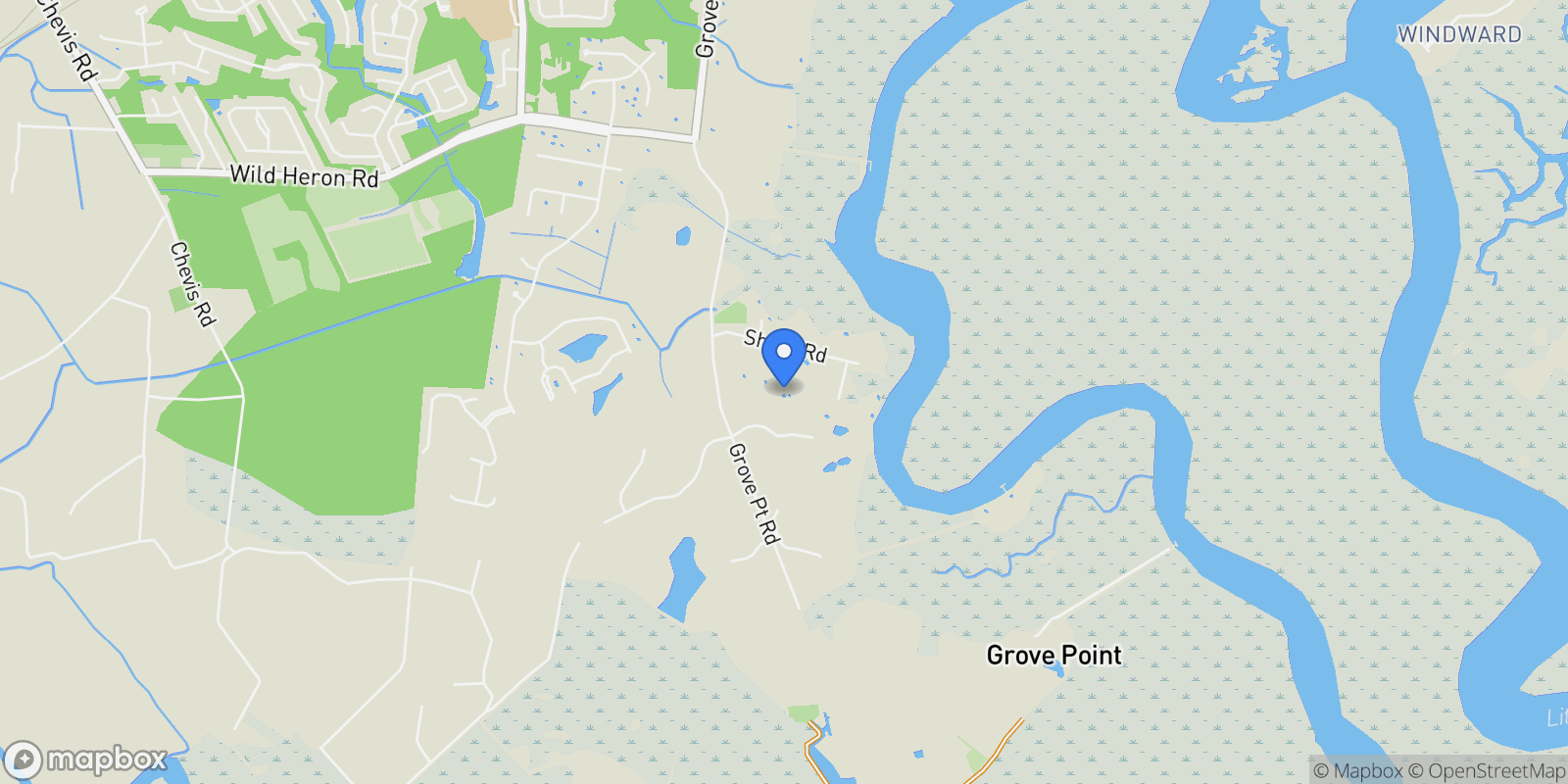 Map showing undisclosed, Savannah, Georgia, United States.