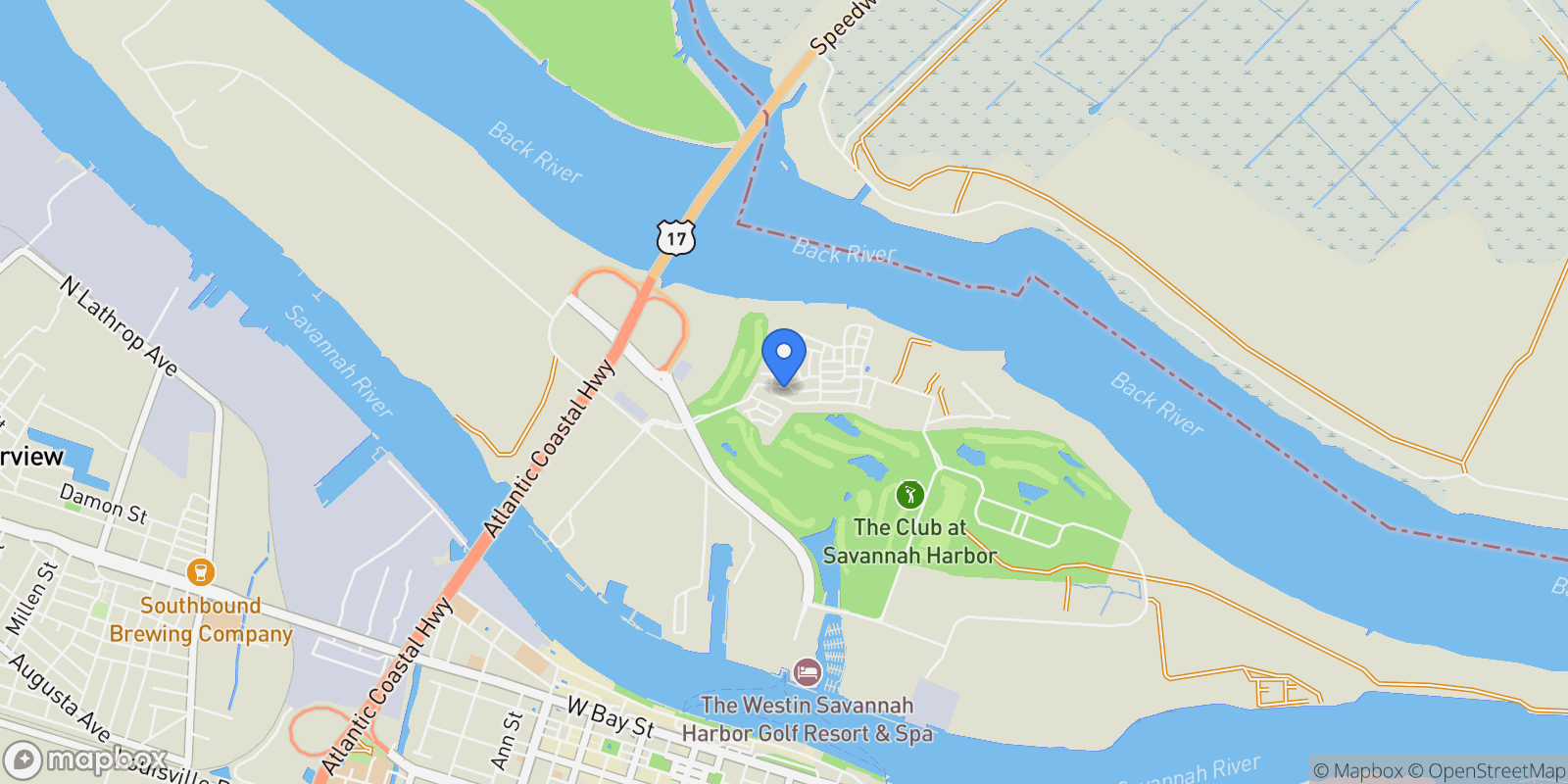 Map showing 964 Reserve Circle, Savannah, Georgia, United States.