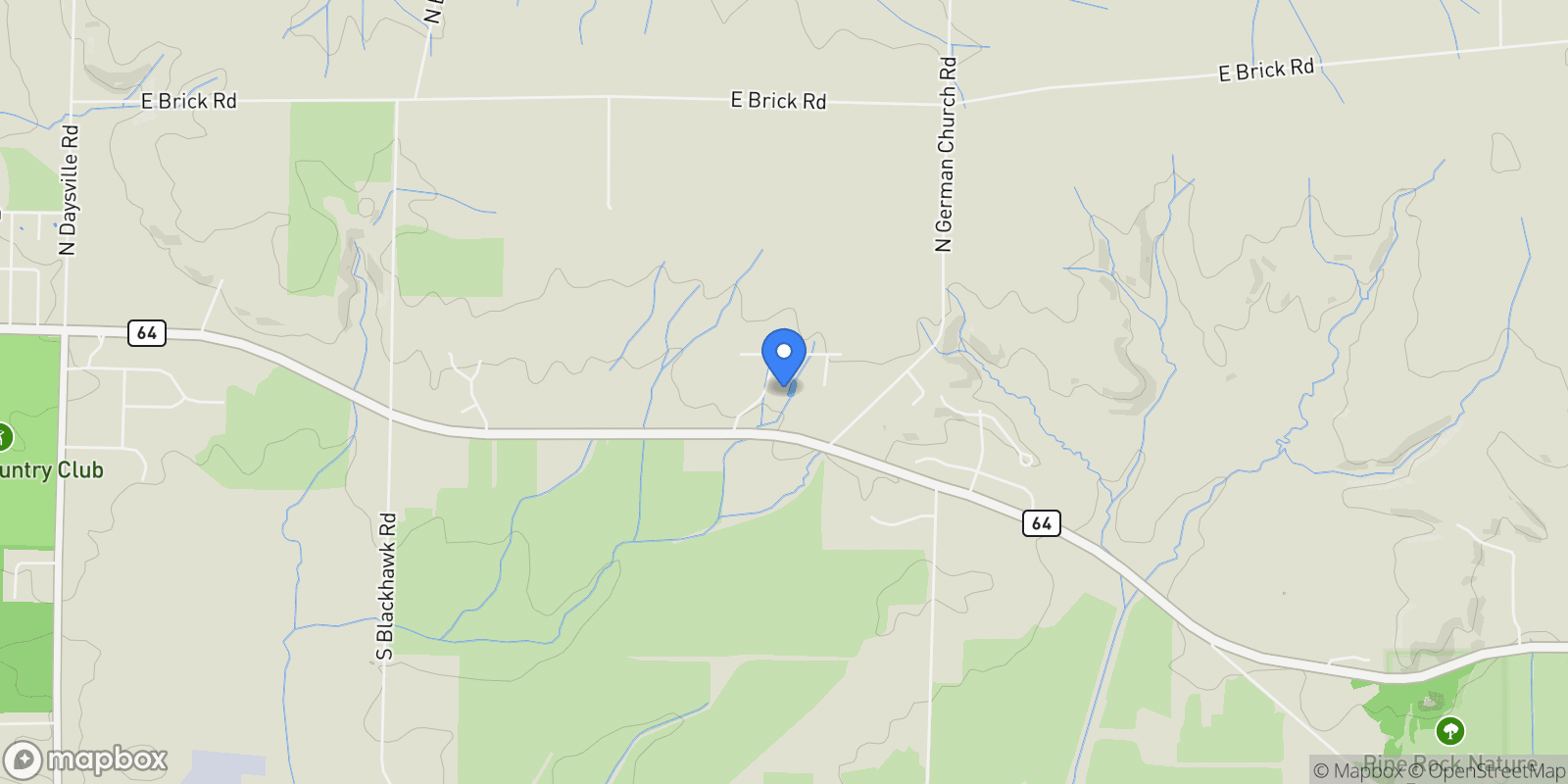 Map showing 163 Russell Rd, OREGON, IL 61061, Oregon, Illinois, United States.