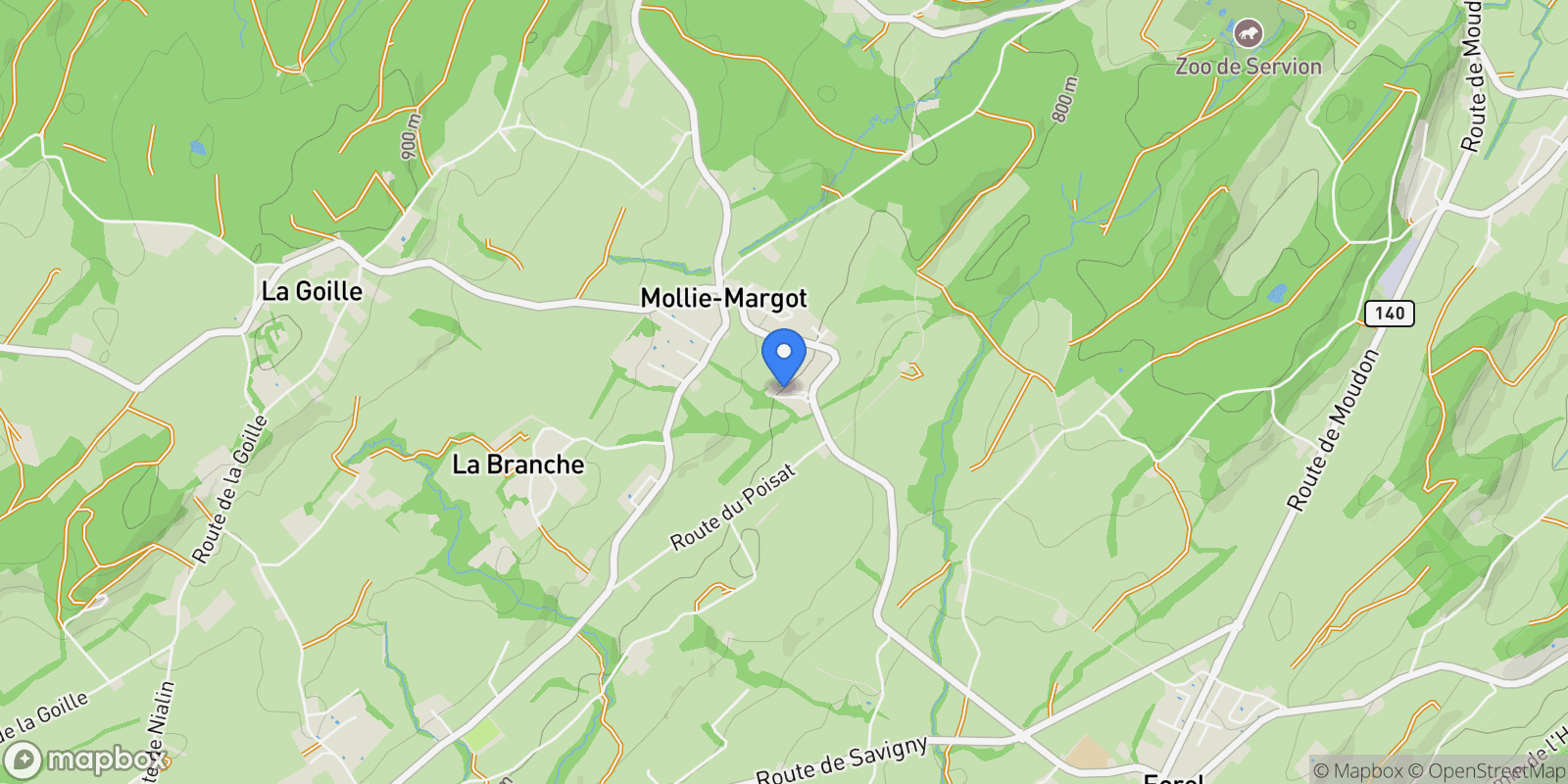 Map showing Savigny, Savigny, VD 1073, Savigny, Vaud, Switzerland.