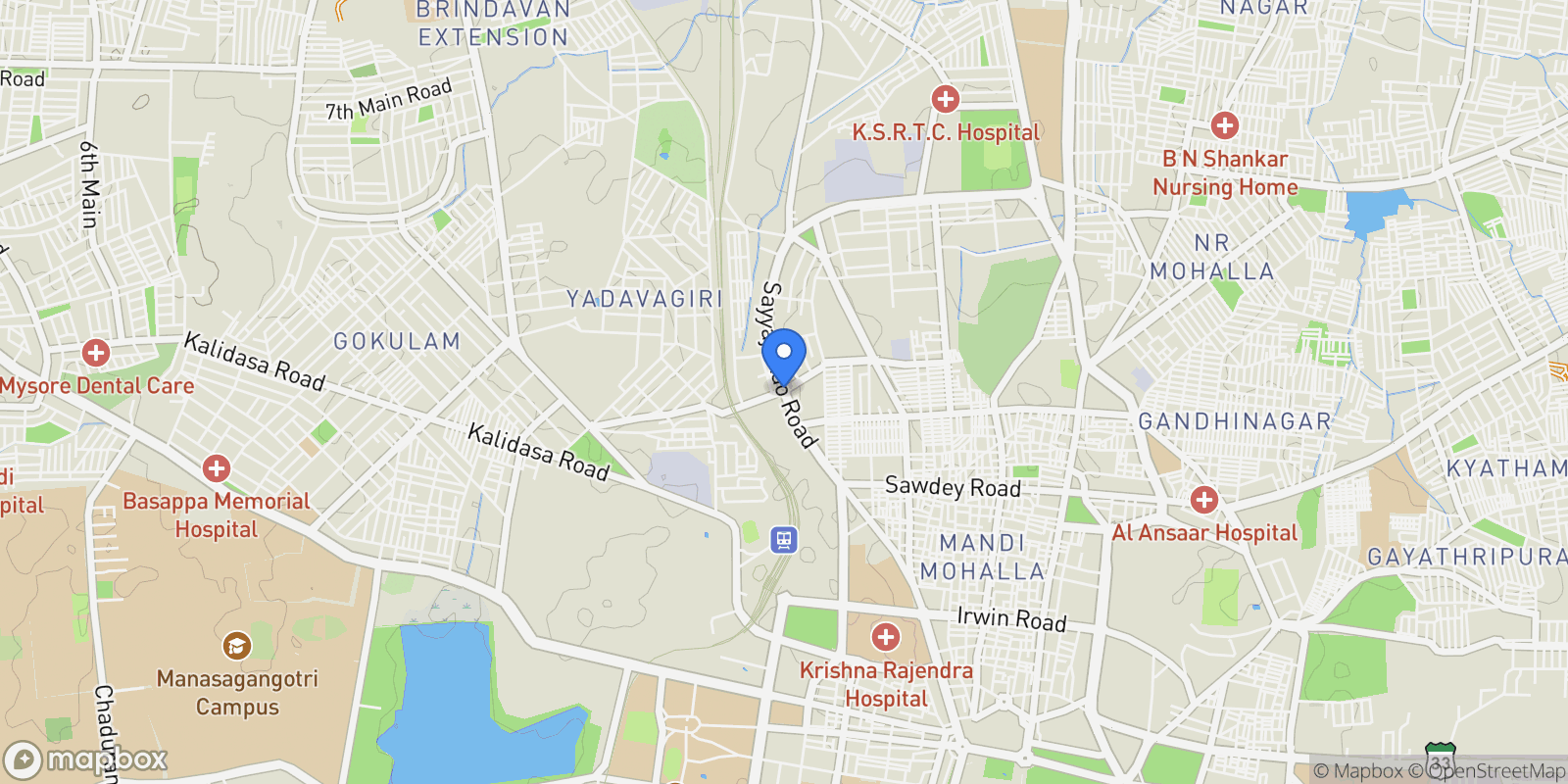 Map showing North Bengaluru , Bengaluru, KA, Mysuru, Karnataka, India.