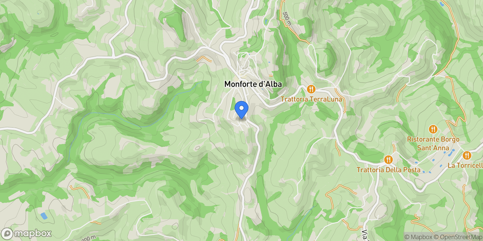 Map showing Via Montà, 12065 Monforte d'Alba CN, Italy, Monforte d'Alba, Piedmont, Italy.