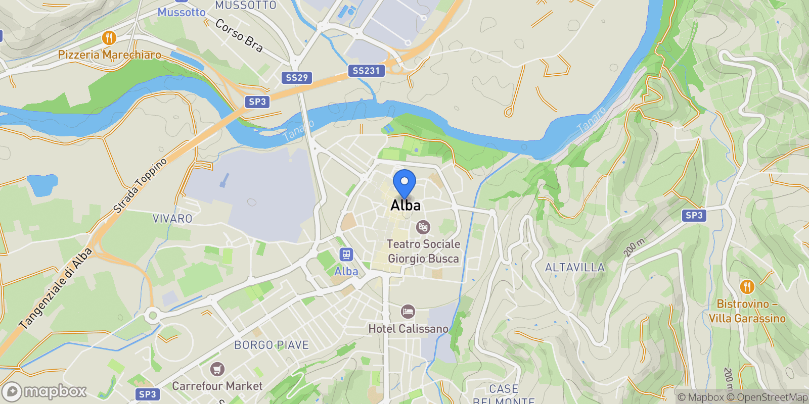 Map showing Via Roma, Mussotto, Piedmont, Italy.