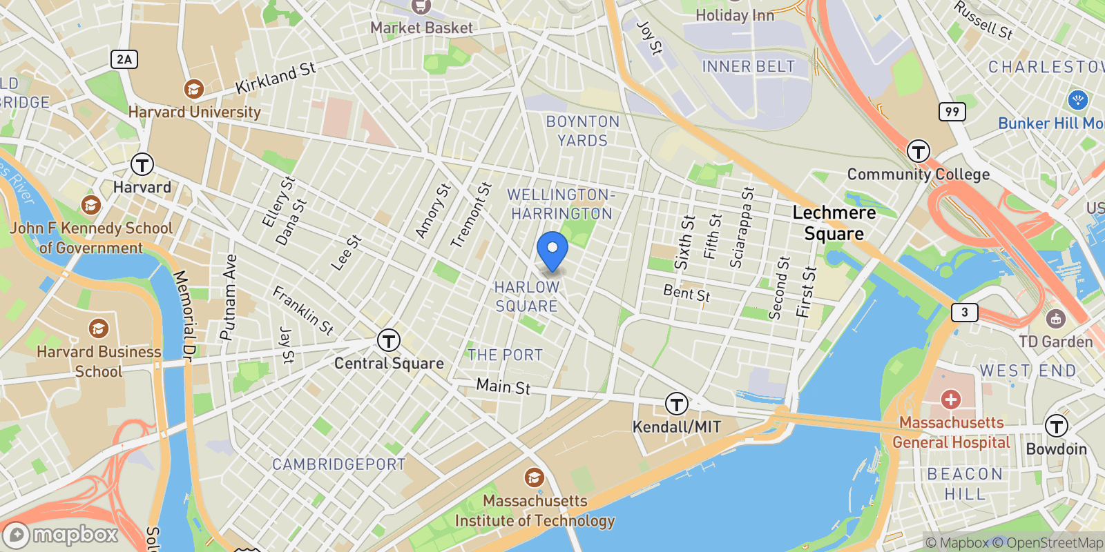 Map showing 63 Bristol Street, Cambridge, MA 02141, Cambridge, Massachusetts, United States.