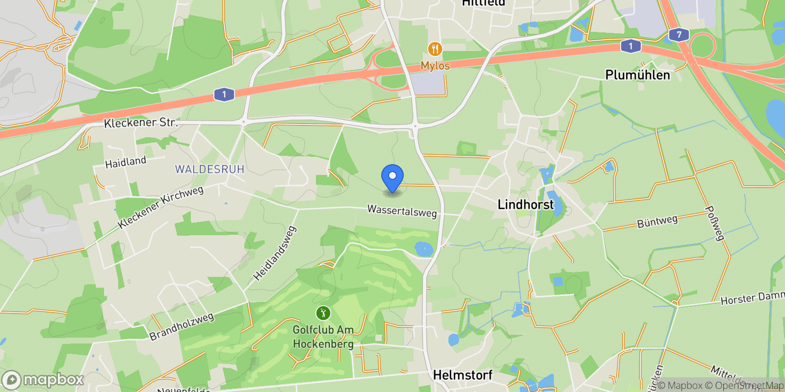 Map showing Seevetal, NI 21218, Seevetal, Lower Saxony, Germany.
