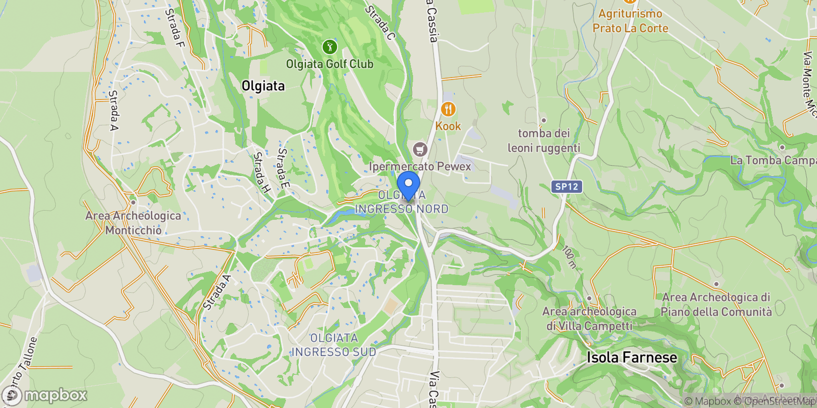 Map showing Largo Olgiata, Rome, Lazio, Italy.
