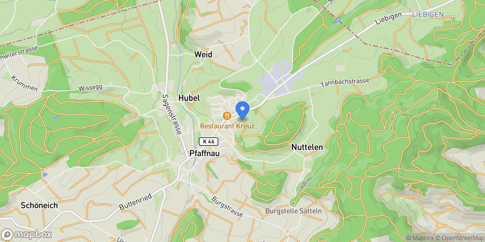 Map showing Pfaffnau, Lucerne, Switzerland.