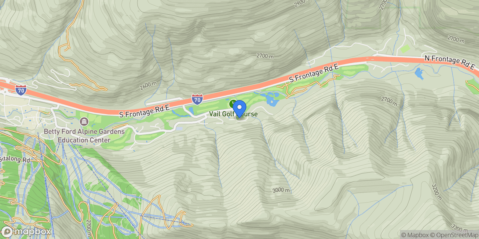 Map showing 1785 Sunburst Drive , Vail, CO 81657, Vail, Colorado, United States.