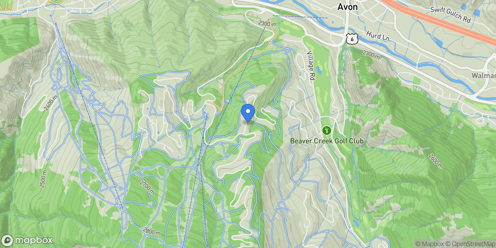 Map showing 76 Elkhorn , Avon, CO 81620, Avon, Colorado, United States.