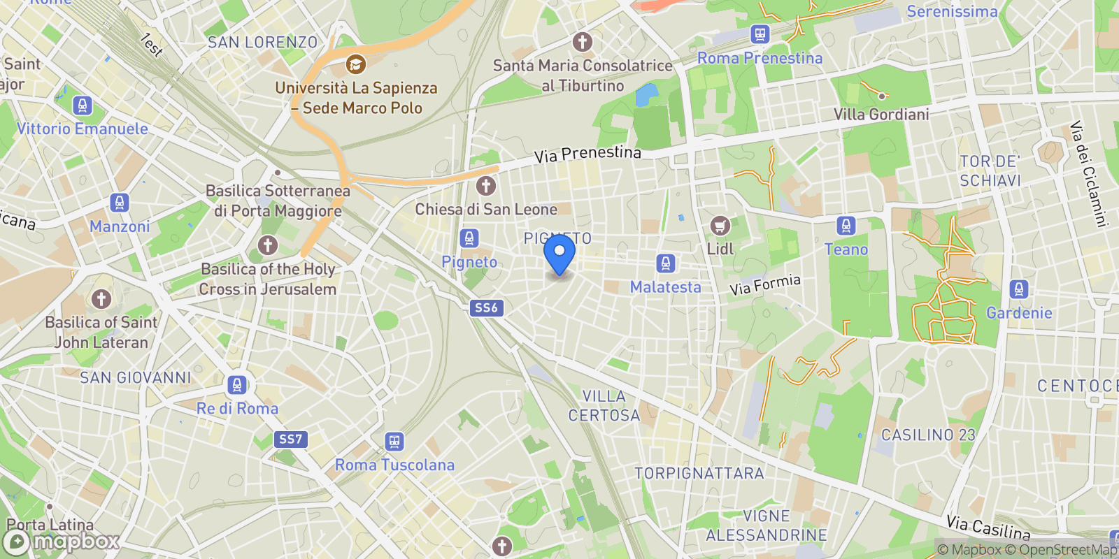 Map showing Via Fra mauro, Rome, Lazio, Italy.
