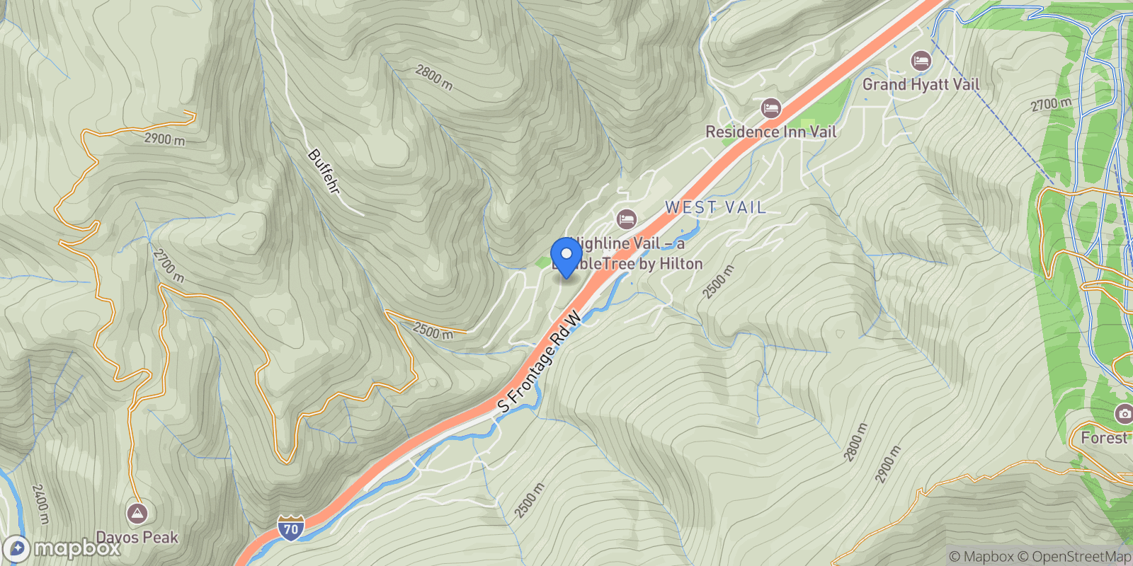 Map showing 2450 Chamonix Lane , Vail, CO 81657, Vail, Colorado, United States.