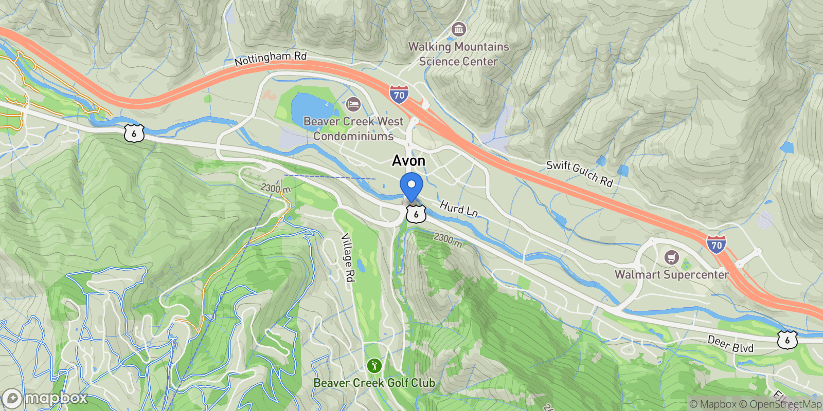 Map showing 38359 Hwy 6 #11C , Avon, CO 81620, Avon, Colorado, United States.