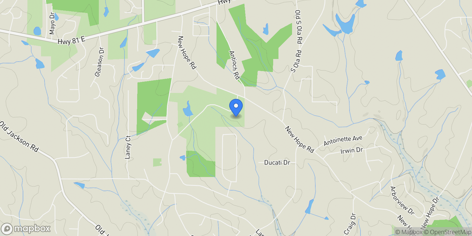 Map showing Locust Grove, Georgia, United States.