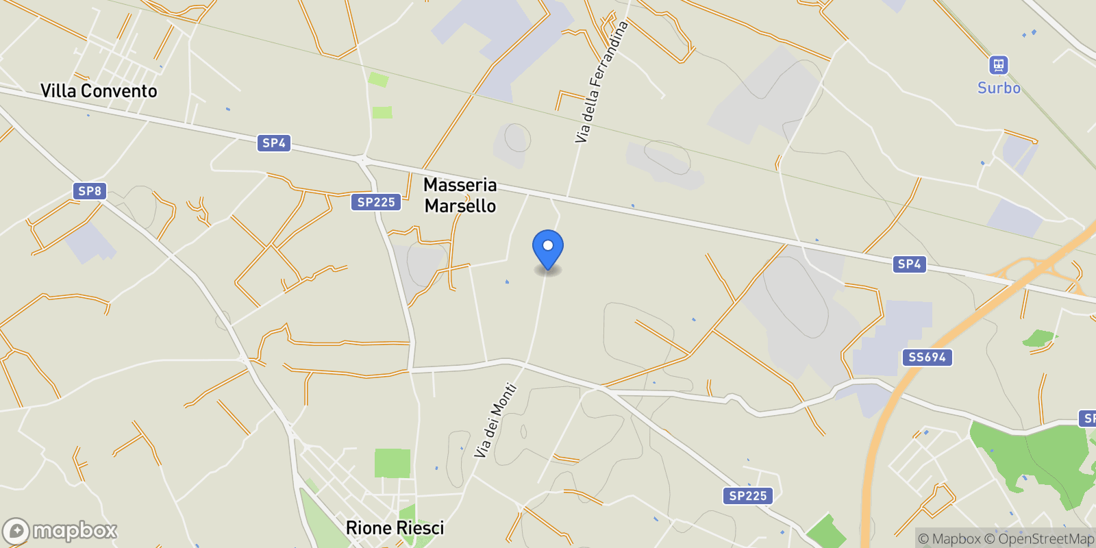 Map showing Via Maria Caniglia, 7, 73100 Lecce LE, Italy, Apulia, Italy.