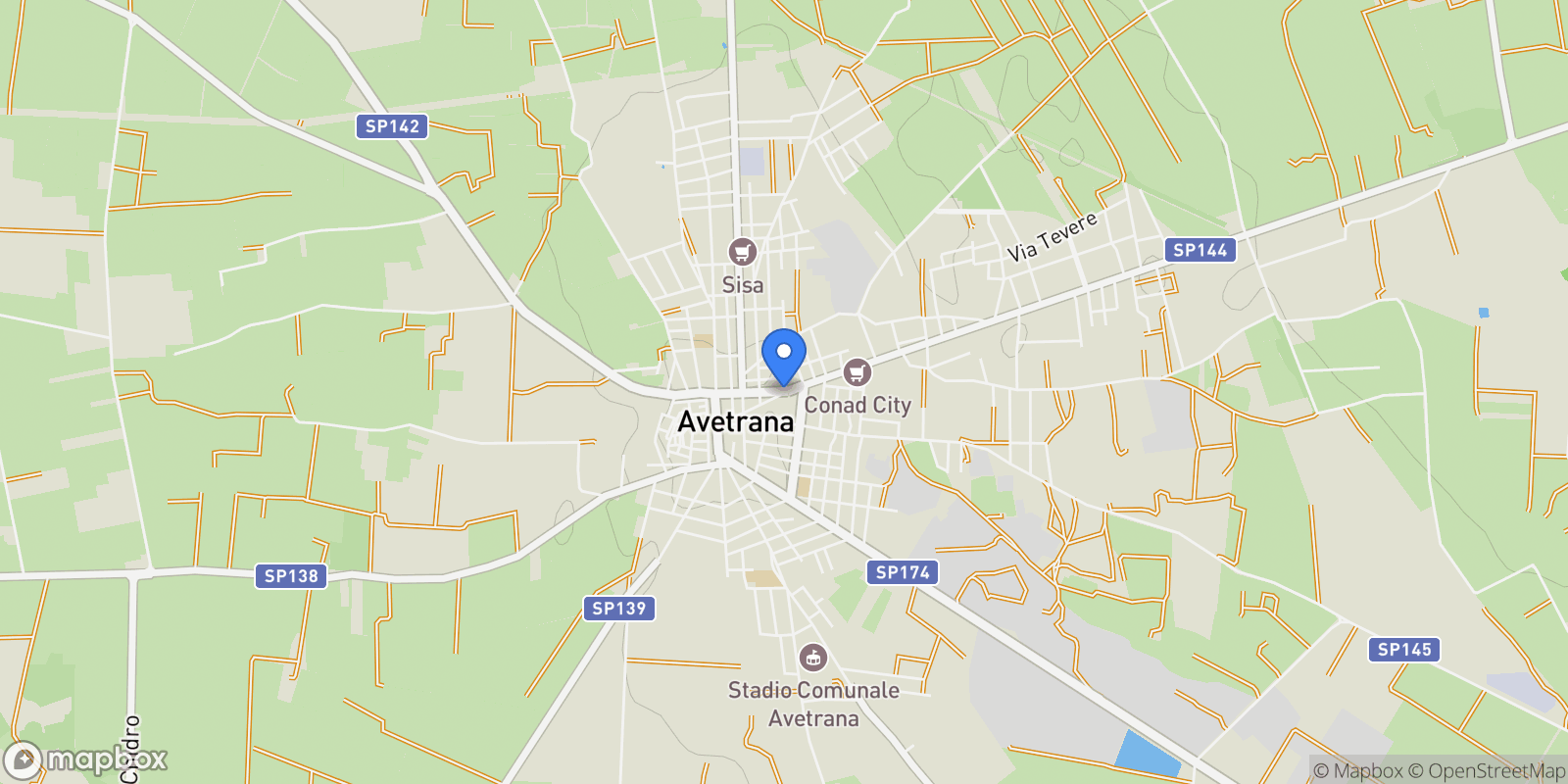 Map showing 74020 Avetrana, Province of Taranto, Italy, Avetrana, Apulia, Italy.