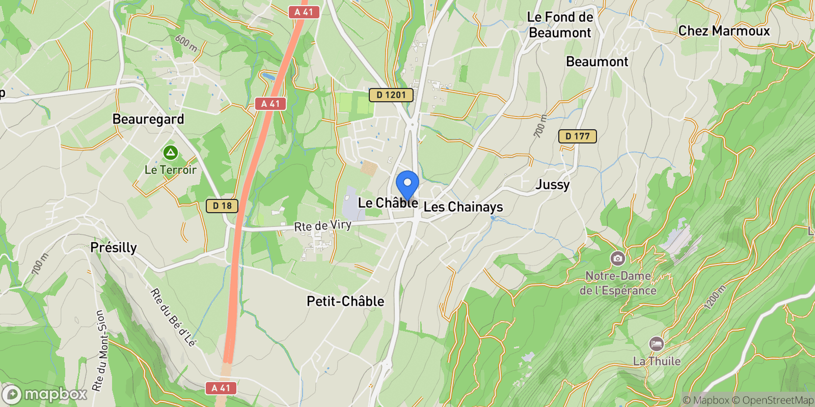 Map showing Beaumont, Auvergne-Rhône-Alpes, France.