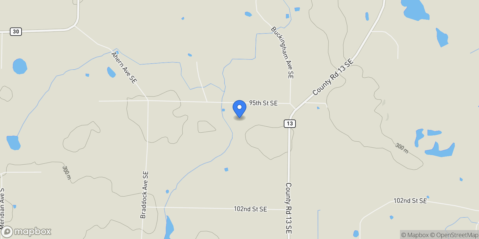 Map showing 9685 County Road 13 SE, Franklin Twp, MN 55328, Delano, Minnesota, United States.