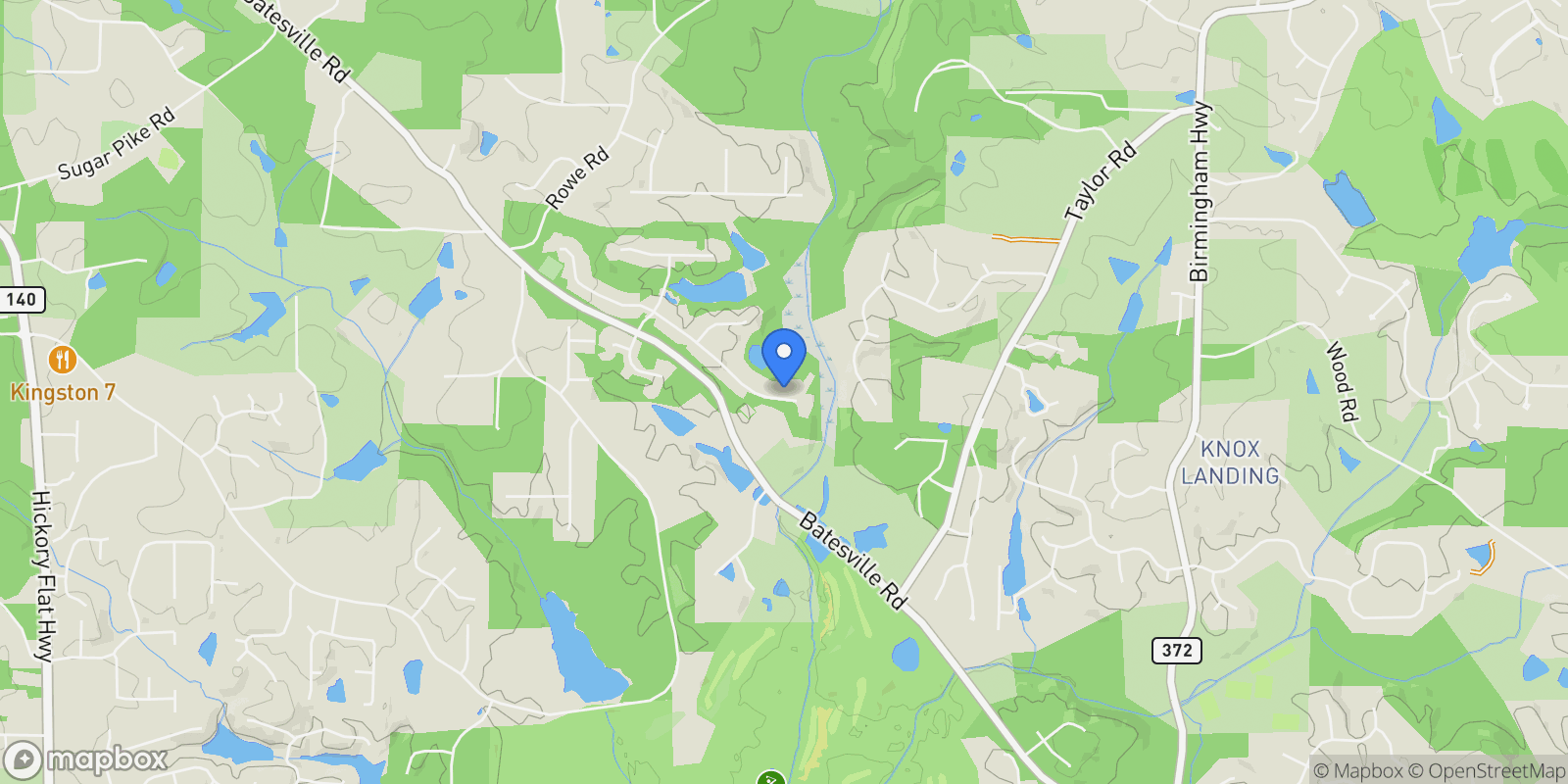 Map showing 259 Milton Overlook Pass, Woodstock, Georgia, United States.