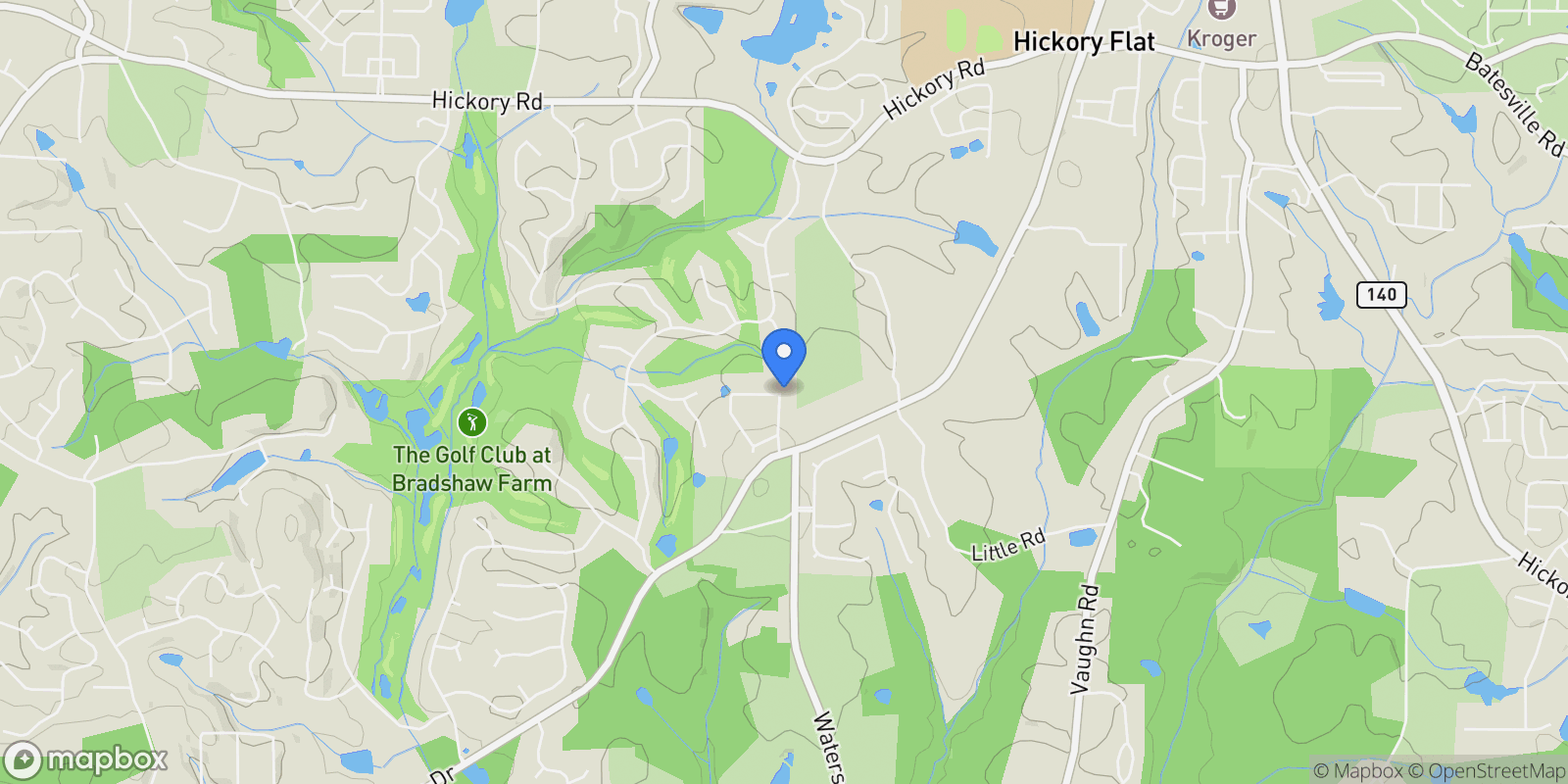 Map showing 112 Glenmill Way, Woodstock, Georgia, United States.
