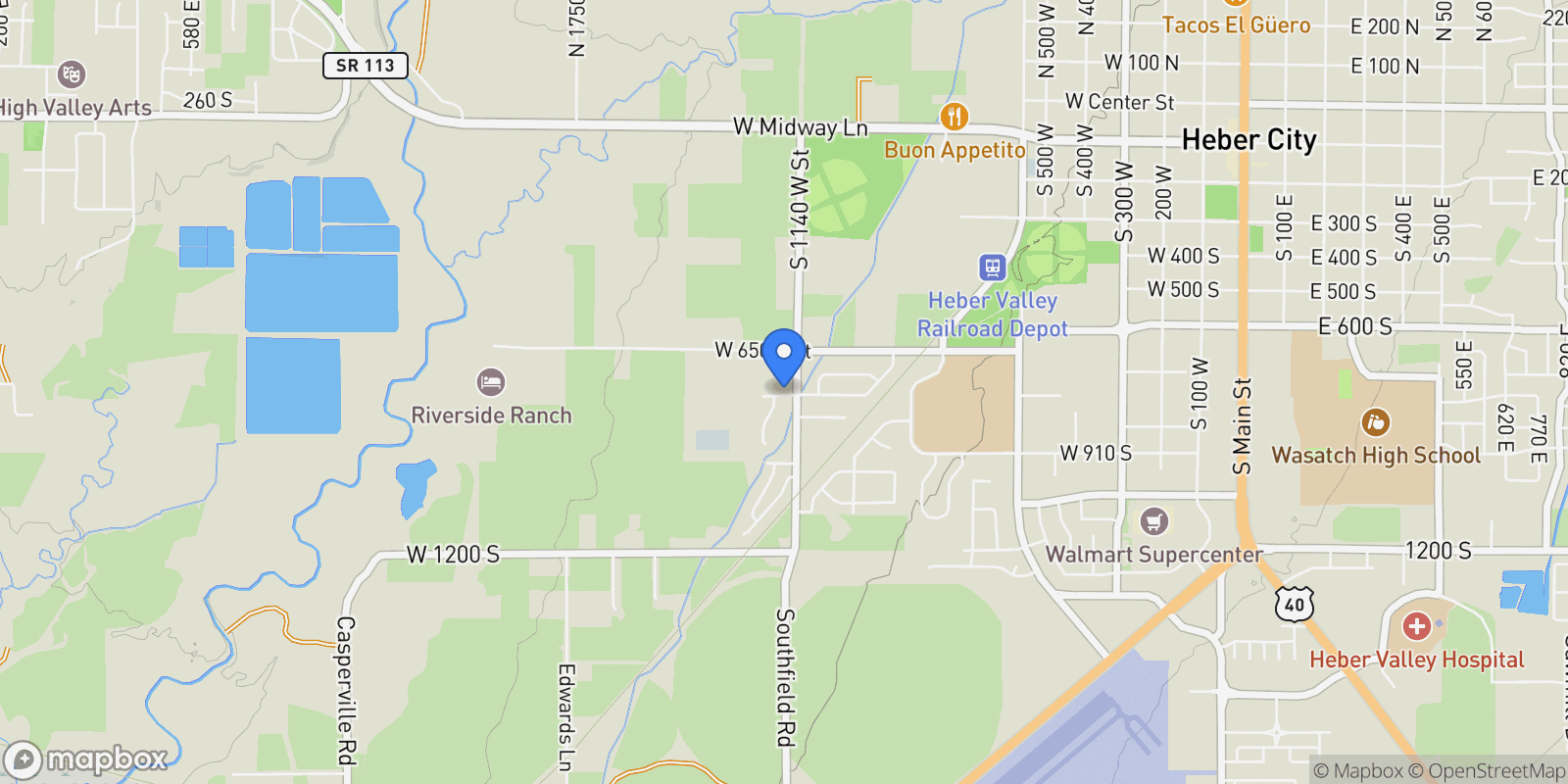 Map showing 1228 W 770 S 102, Heber City, Utah, United States.