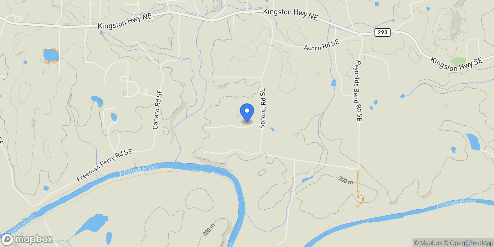 Map showing Rome, Georgia, United States.