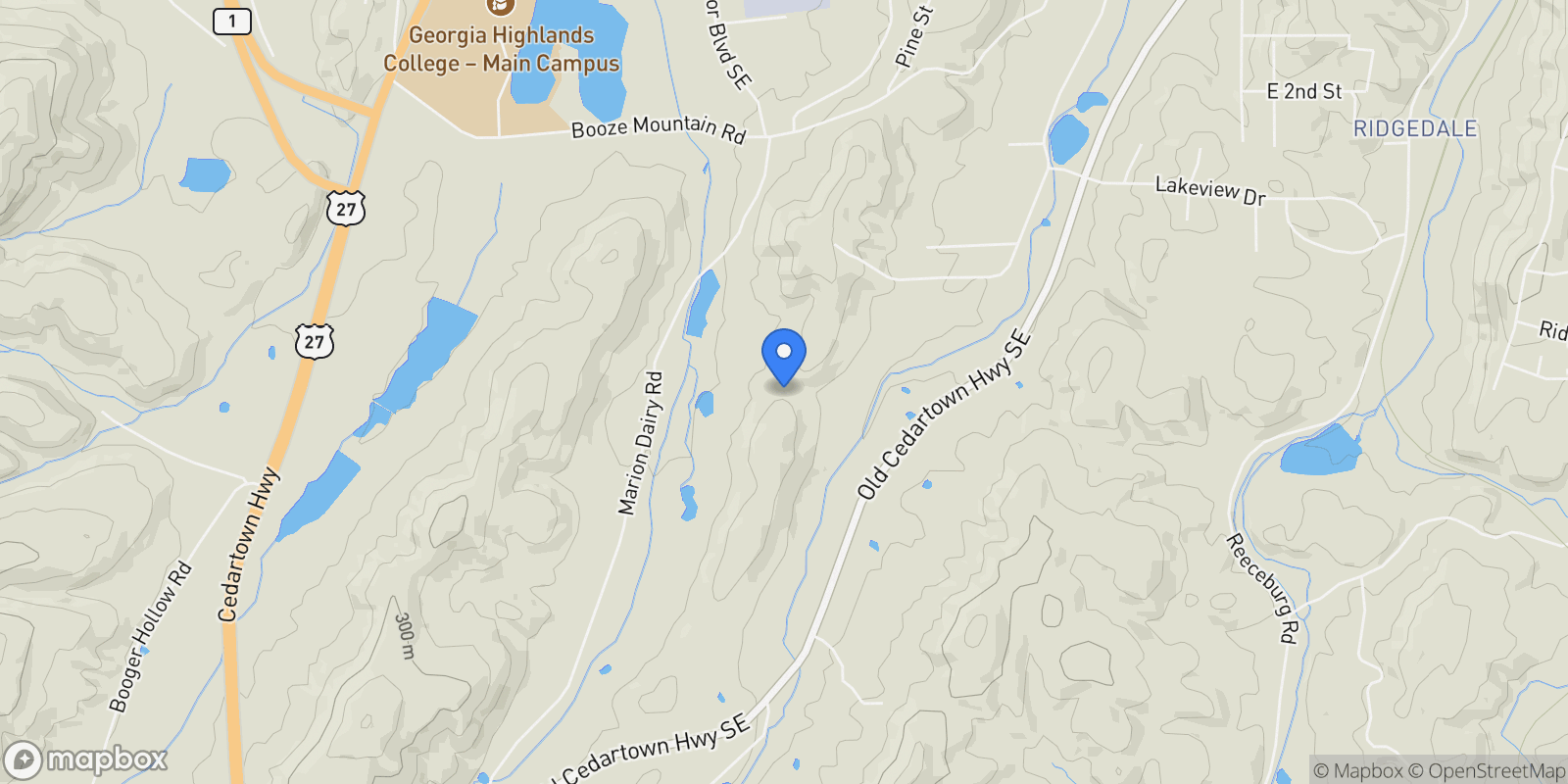 Map showing Lindale, Georgia, United States.