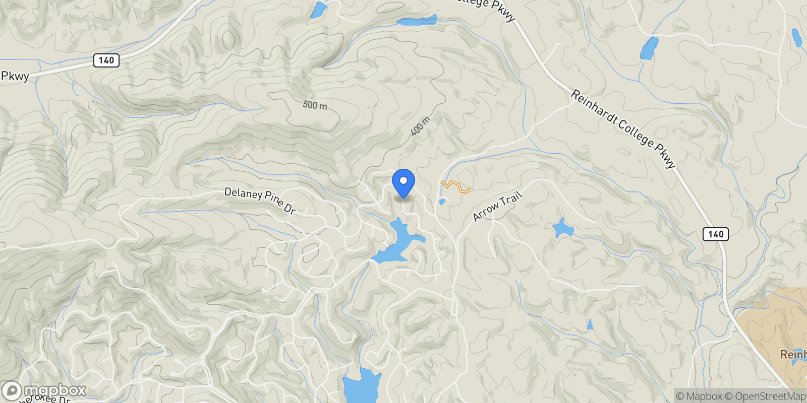 Map showing 106 Navaho Court, Waleska, Georgia, United States.