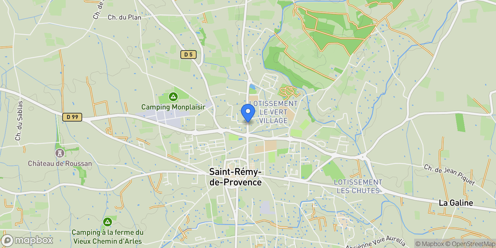 Map showing ST REMY DE PROVENCE, U 13210, Saint-Rémy-de-Provence, Provence-Alpes-Côte d'Azur, France.