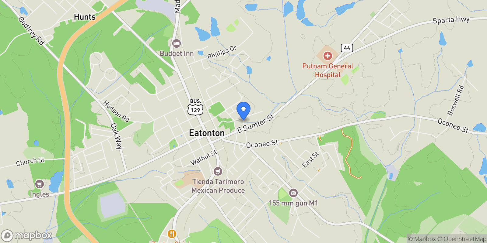 Map showing 69 VESPER GRAND AVENUE, Greensboro, GA 30642, Eatonton, Georgia, United States.