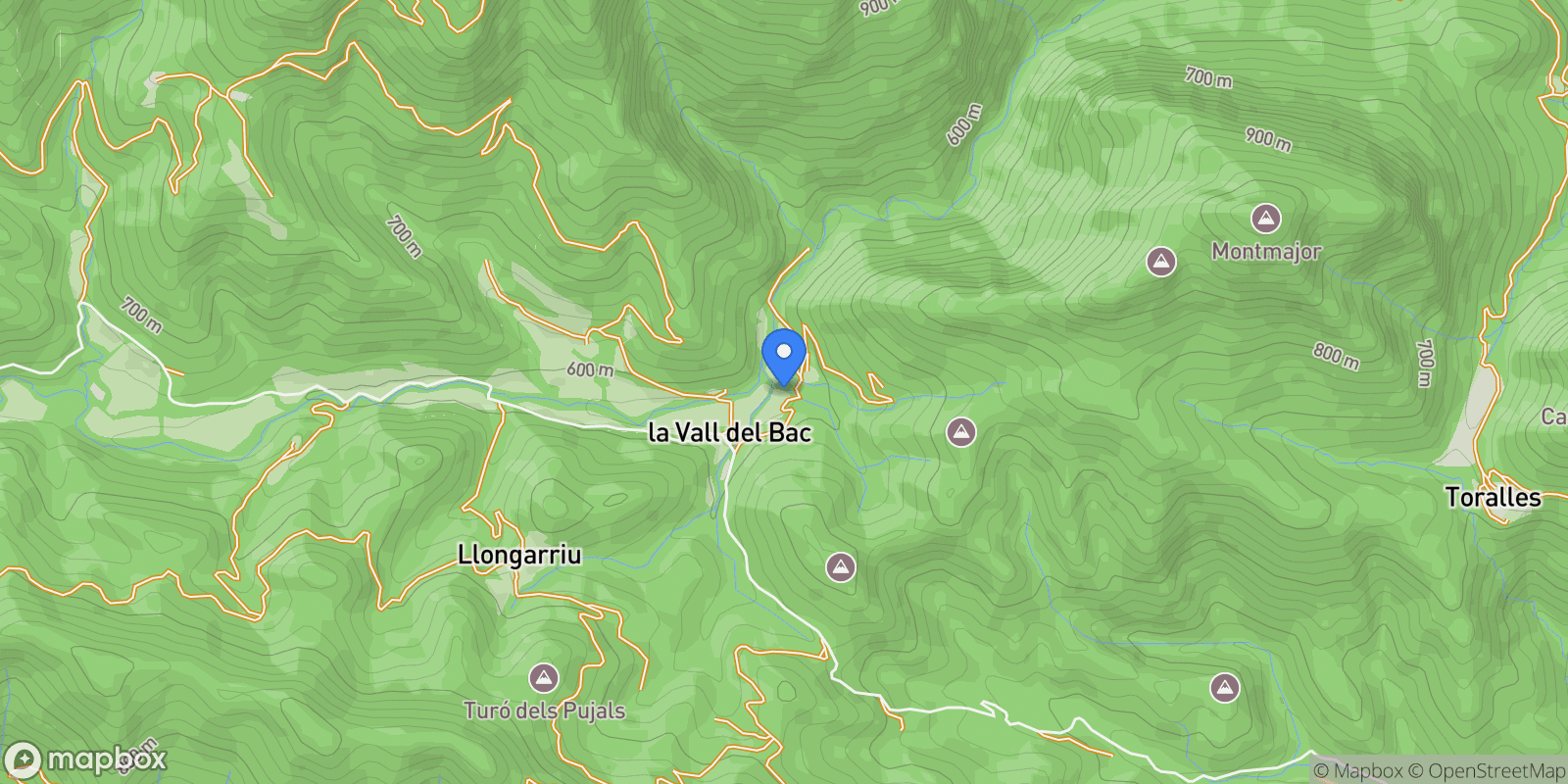Map showing La Vall de Bianya, La Vall de Bianya, GIRONA, La Vall de Bianya, la Vall de Bianya, Catalonia, Spain.