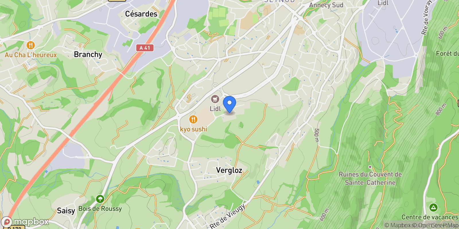 Map showing Chemin de Périaz, Garches, Île-de-France, France.