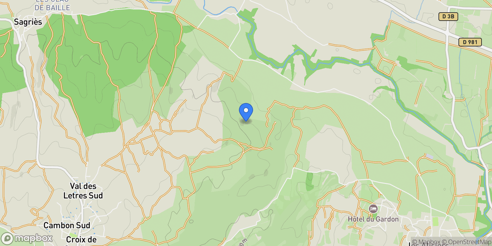 Map showing Saint-Maximin, Occitanie, France.