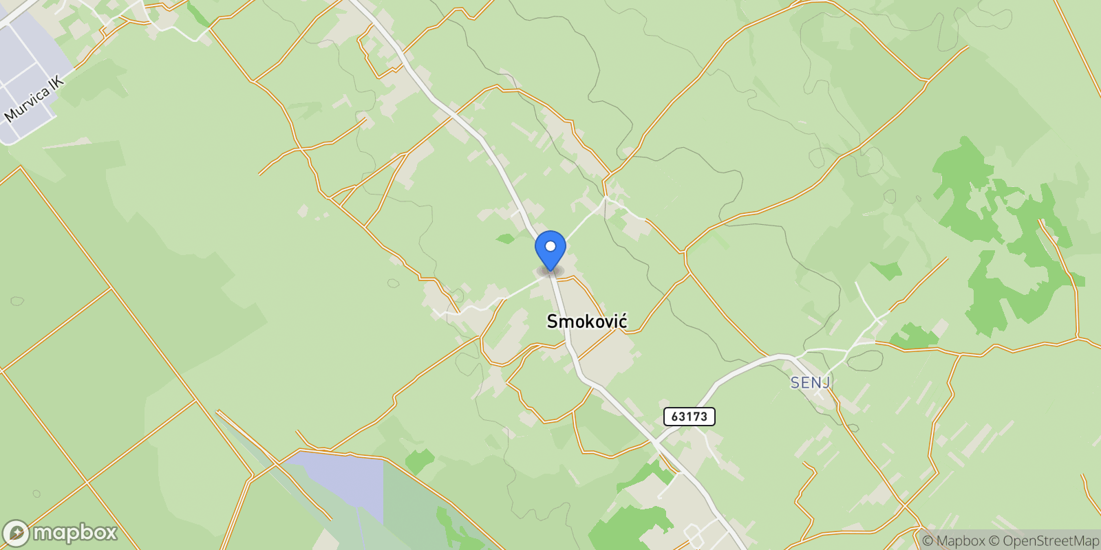 Map showing Zemunik Donji, Zadar County, Croatia.
