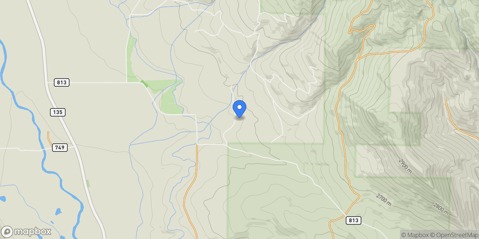 Map showing 1501 County Road 813 , Almont, CO 81210, Crested Butte, Colorado, United States.