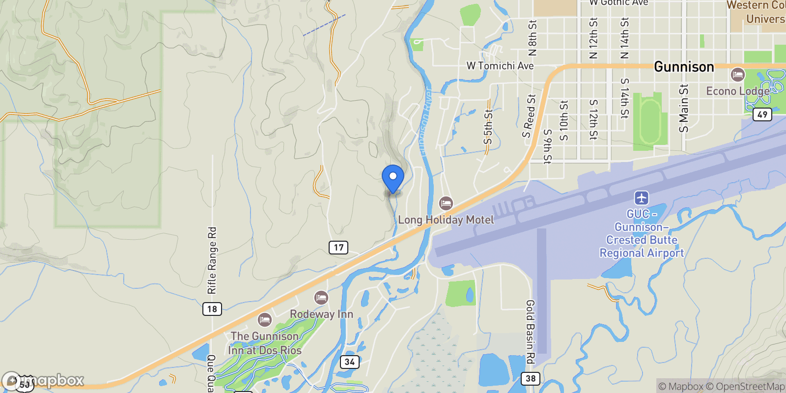 Map showing 137 Park Drive , Gunnison, CO 81230, Gunnison, CO, United States.