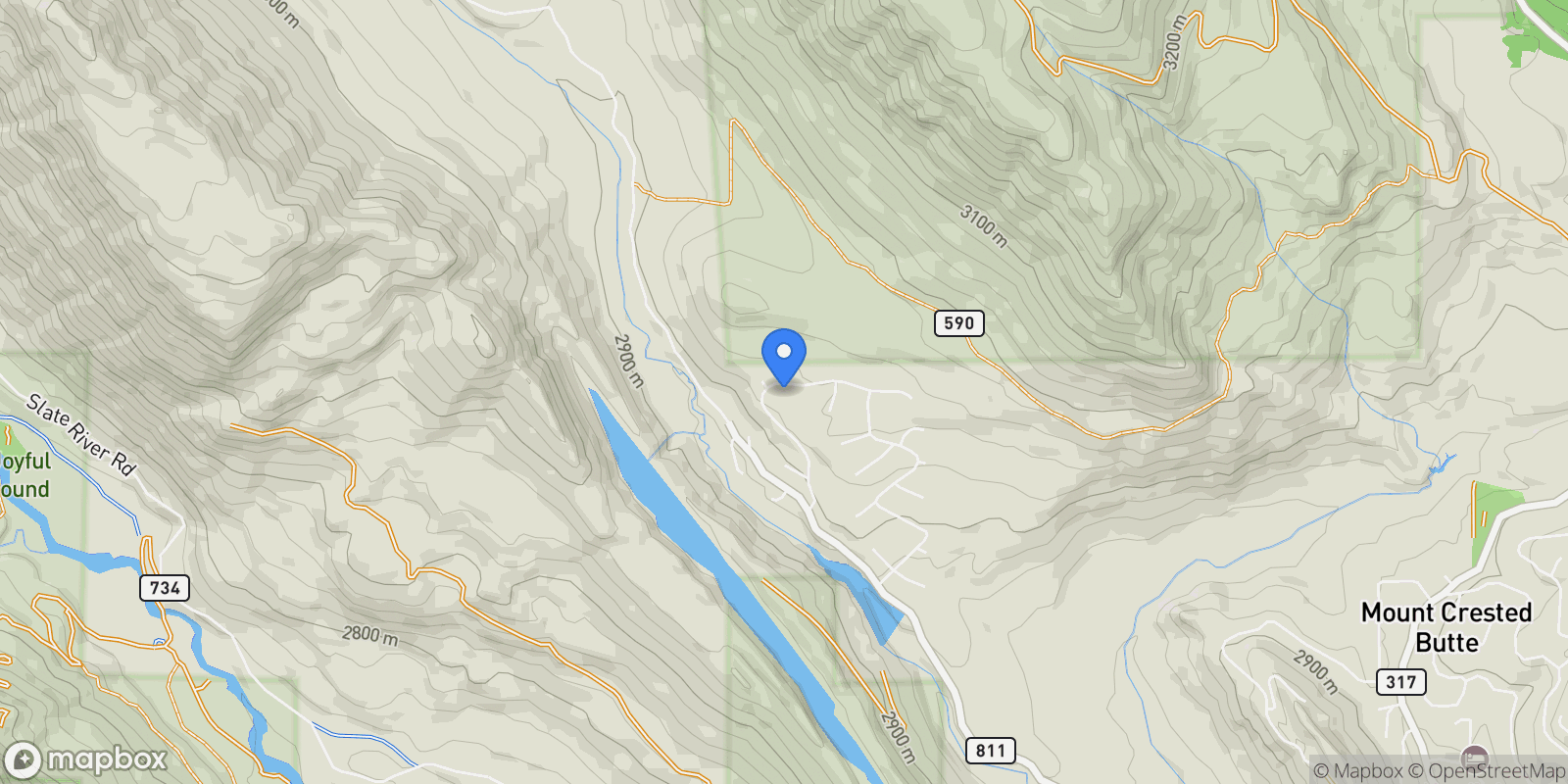Map showing 414 Meadow Drive , Crested Butte, CO 81224, Crested Butte, Colorado, United States.