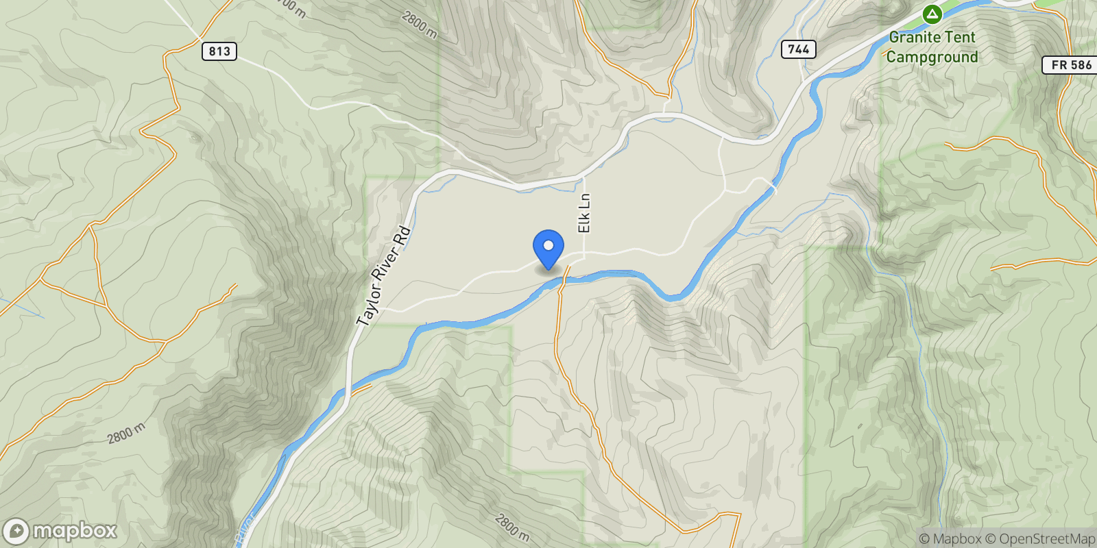 Map showing 610 Wildwater Way , Almont, CO 81210, Crested Butte, Colorado, United States.