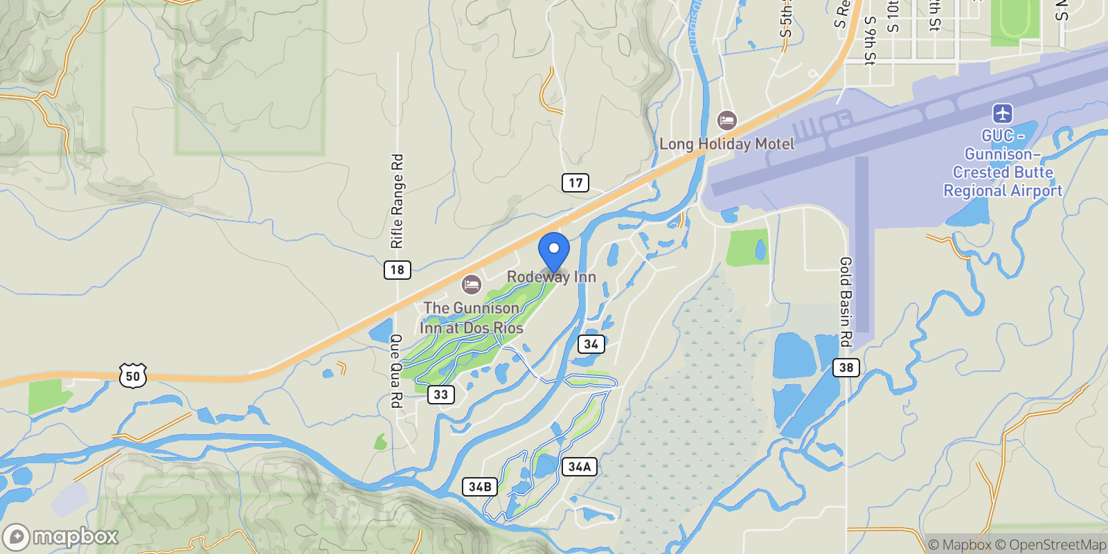 Map showing 169 Camino Del Rio , Gunnison, CO 81230, Crested Butte, Colorado, United States.