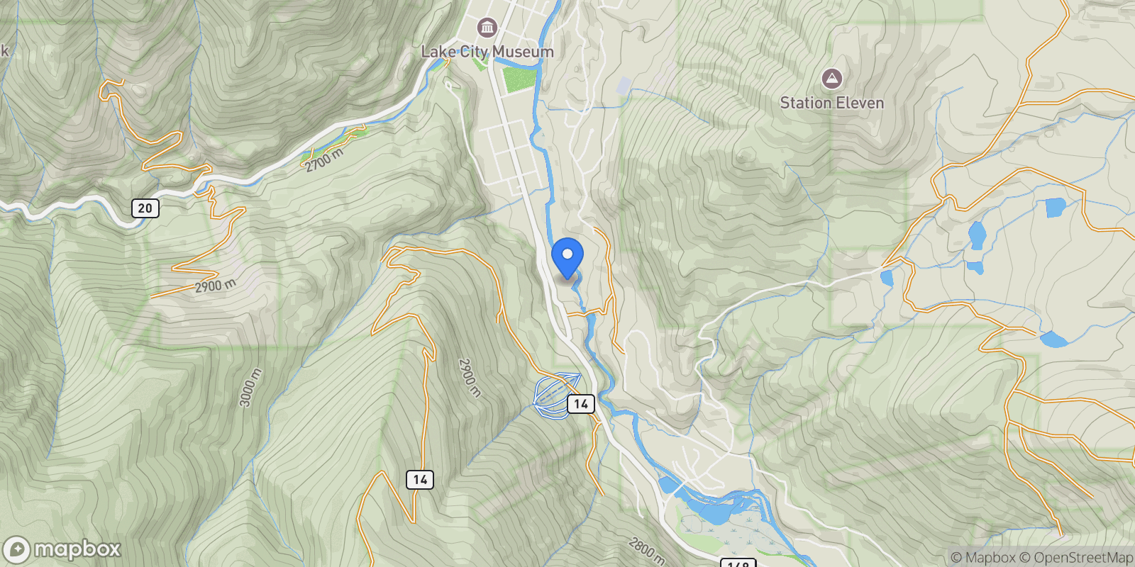 Map showing 228 Showdown Trail Unit# #23, Lake City, CO 81235, Lake City, Colorado, United States.