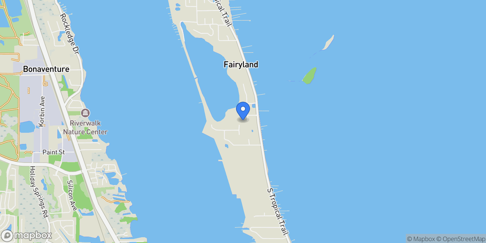 Map showing 5140 Del Sol Drive, Merritt Island, FL, 32952, USA, Merritt Island, Florida, United States.