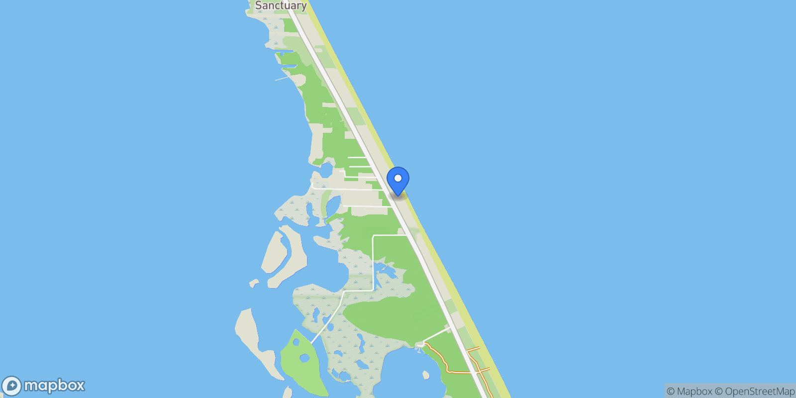 Map showing 9085 S Highway A1A, Melbourne Beach, FL, 32951, USA, Melbourne Beach, Florida, United States.