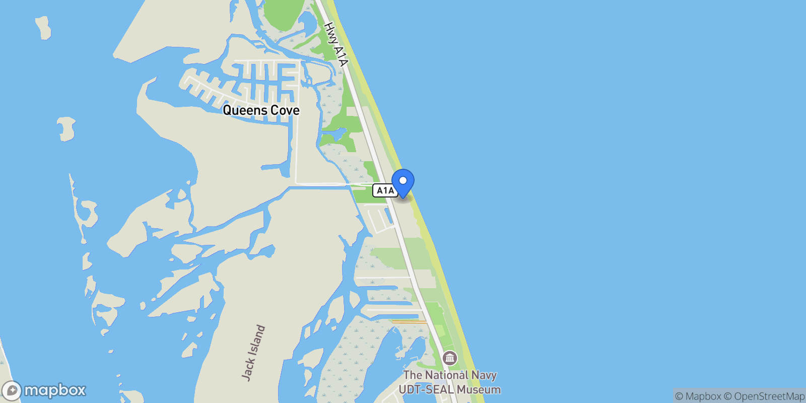 Map showing 4000 N Highway A1a, #402, Hutchinson Island, FL, 34949, USA, Fort Pierce, Florida, United States.